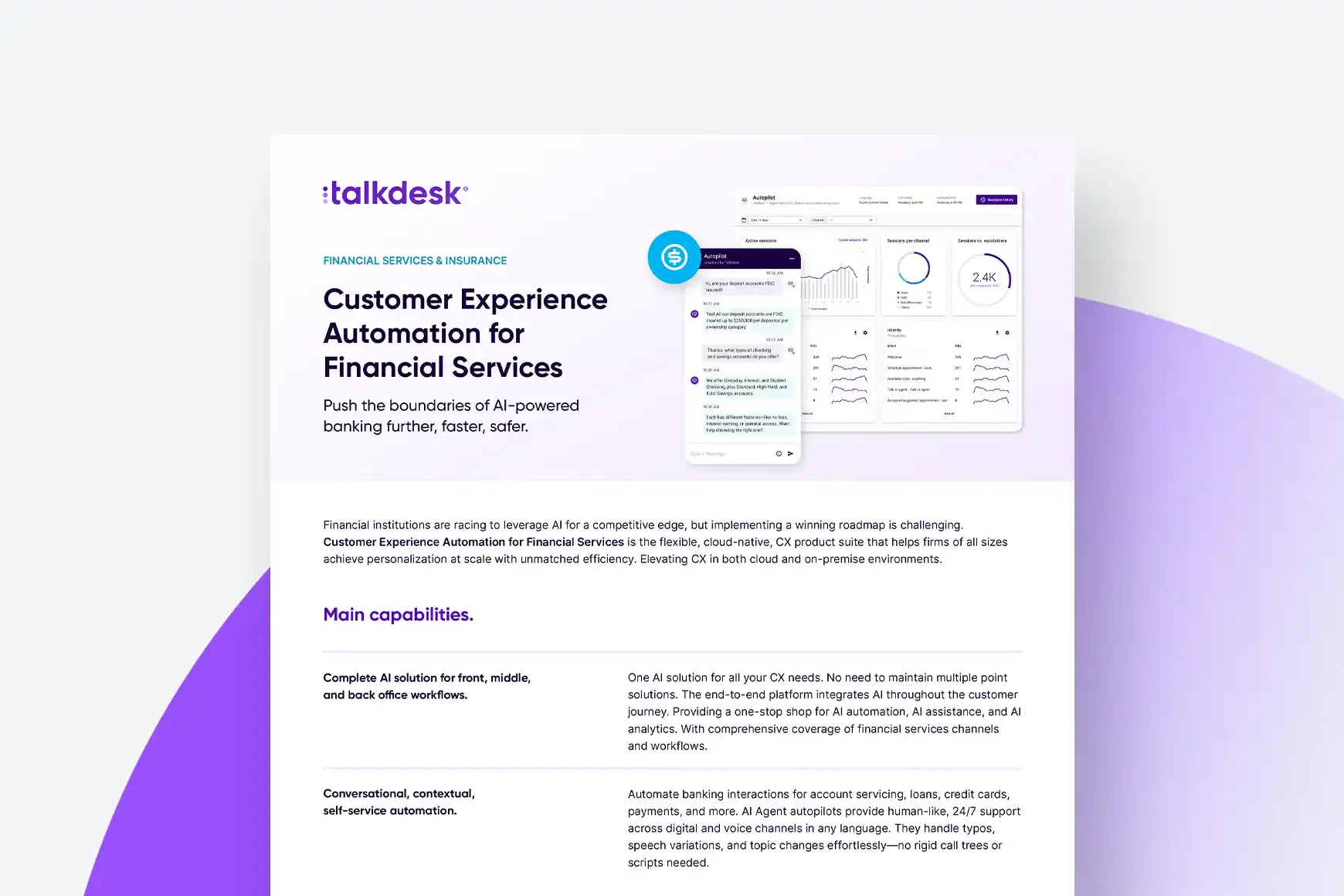 Customer Experience Automation (CXA) für Finanzdienstleistungen