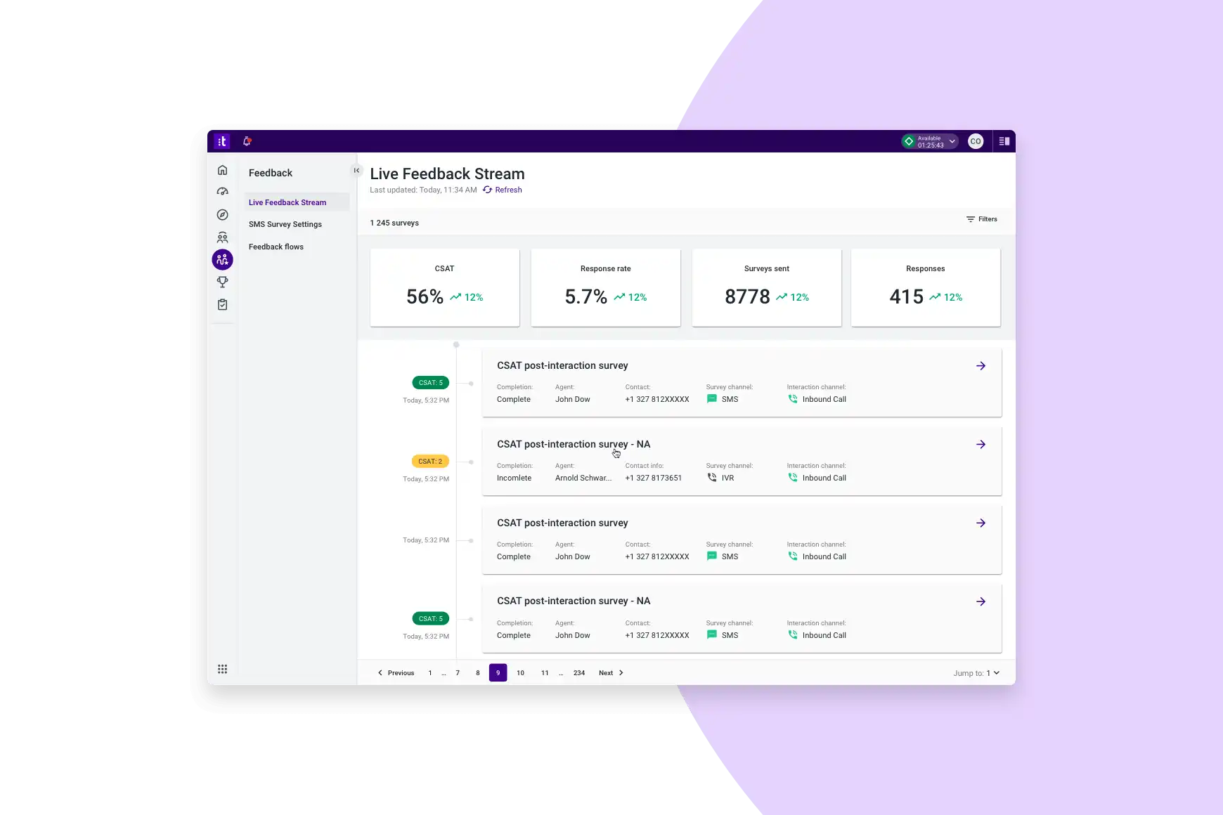 Omnichannel Engagement Feedback